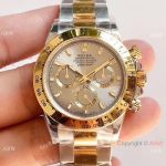 1:1 Best Edition Replica Rolex Daytona Gray Dial Two Tone Watch Noob Factory 4130